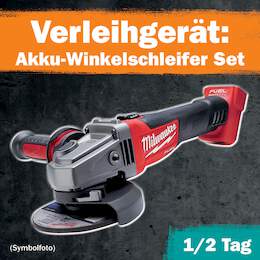 1288711 - Akku-Winkelschleifer Set 1/2 Tag Leihdauer